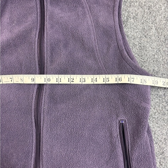 COLUMBIA Women’s Purple Full Zip Fleece Vest size: Medium - Picture 4 of 7
